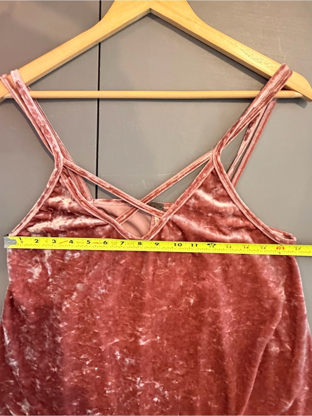 Harlow Velvet Tank in Dusty Mauve - Picture 4 of 4